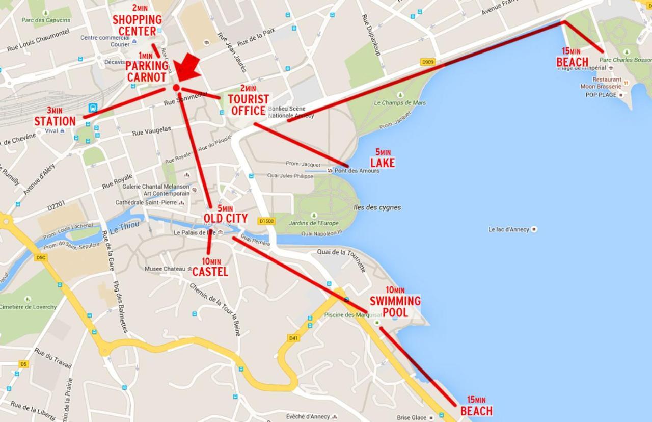 Appartement Ideal En Plein Centre Ville Proche Lac Άννεσι Εξωτερικό φωτογραφία